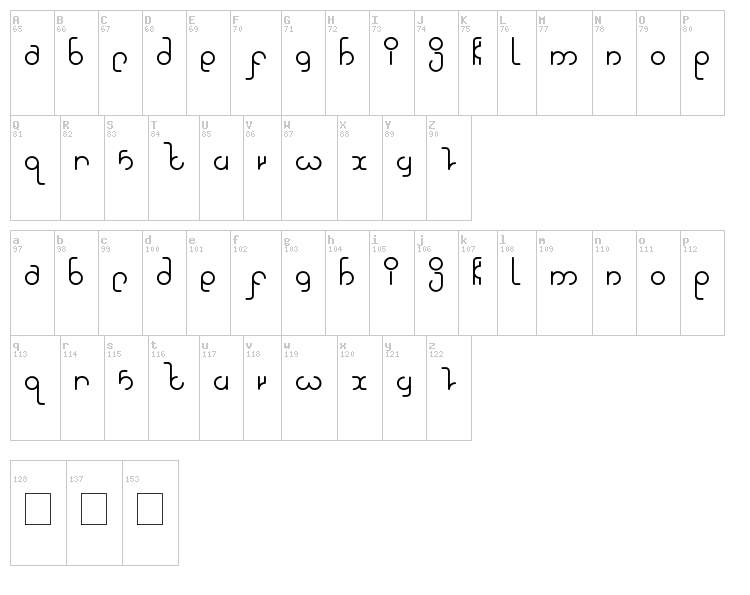 High in love font map